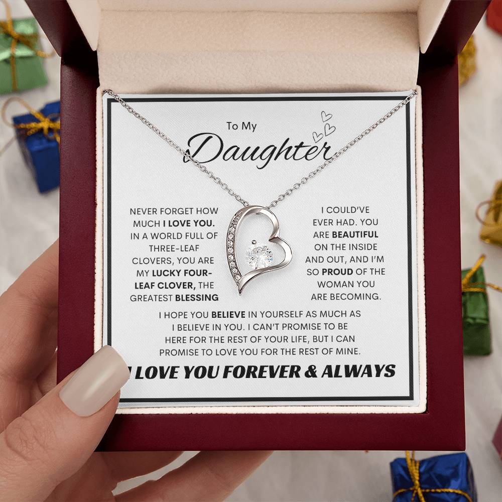 To My Daughter l Forever Love Necklace