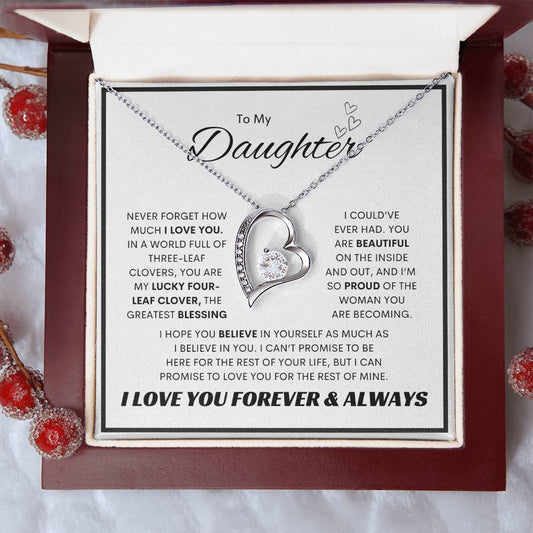 To My Daughter l Forever Love Necklace