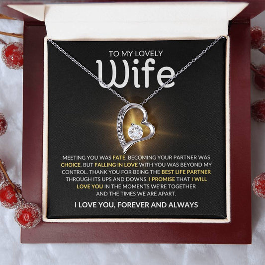 To My Lovely Wife - Forever Love Necklace