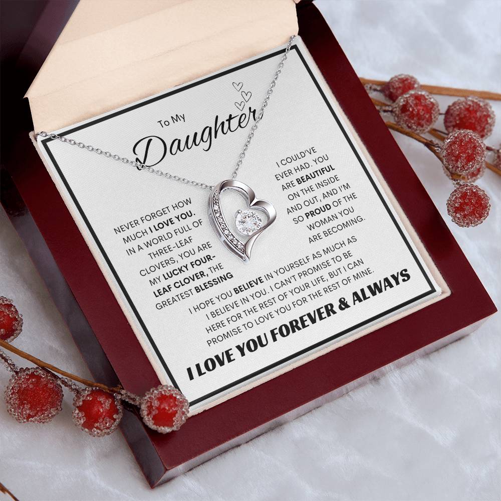 To My Daughter l Forever Love Necklace