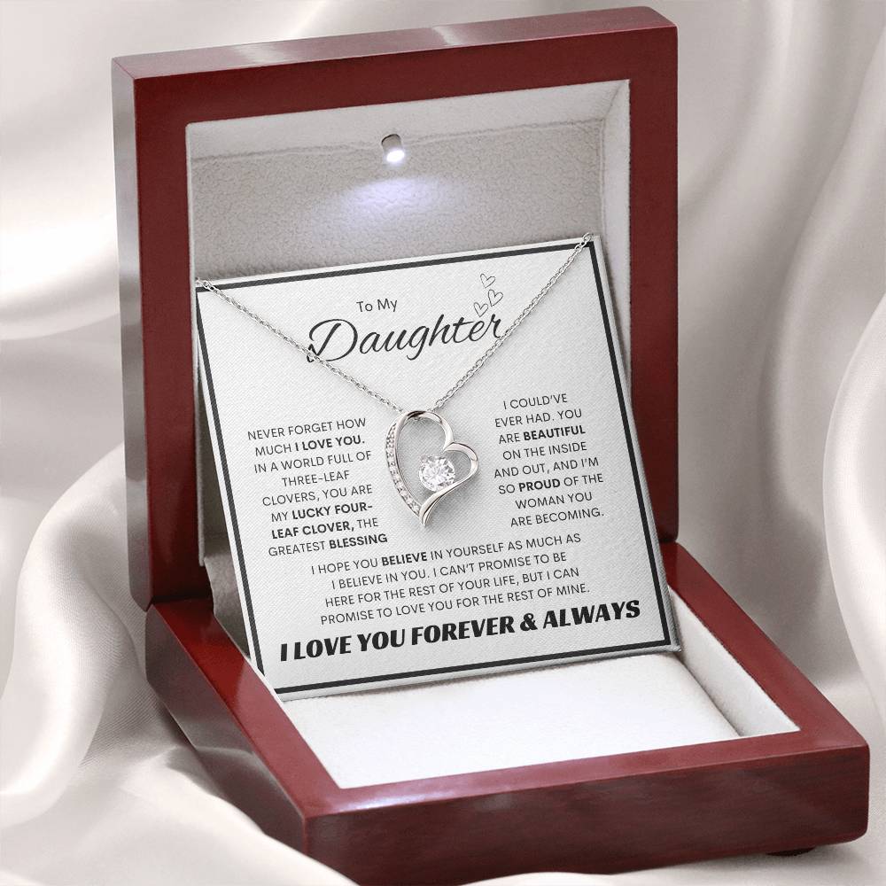 To My Daughter l Forever Love Necklace