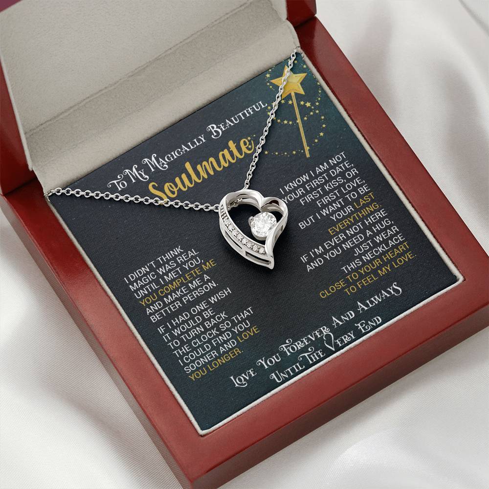 To My Magically Beautiful Soulmate | Love You Forever & Always - Forever Love Necklace