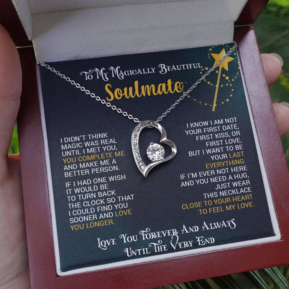 To My Magically Beautiful Soulmate | Love You Forever & Always - Forever Love Necklace