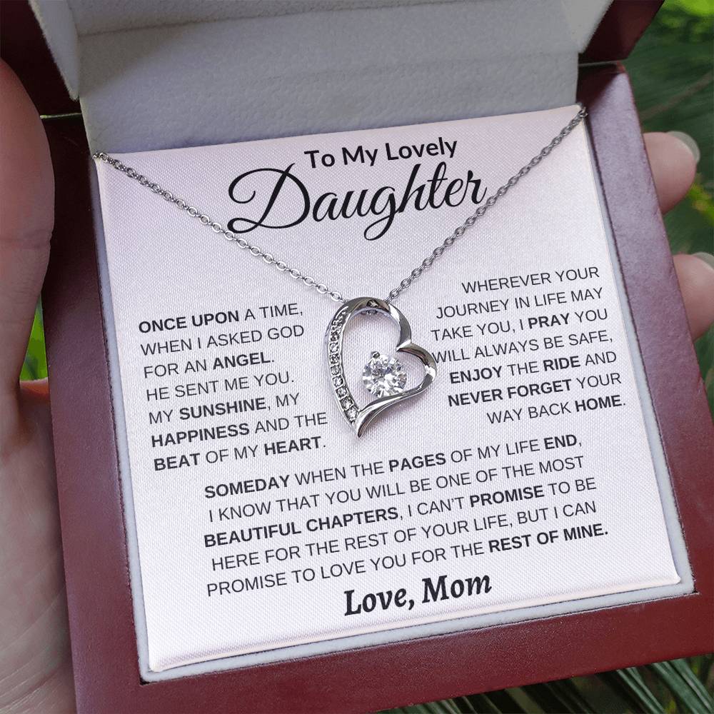 Beautiful Daughter Gift From Mom - Forever Love Necklace