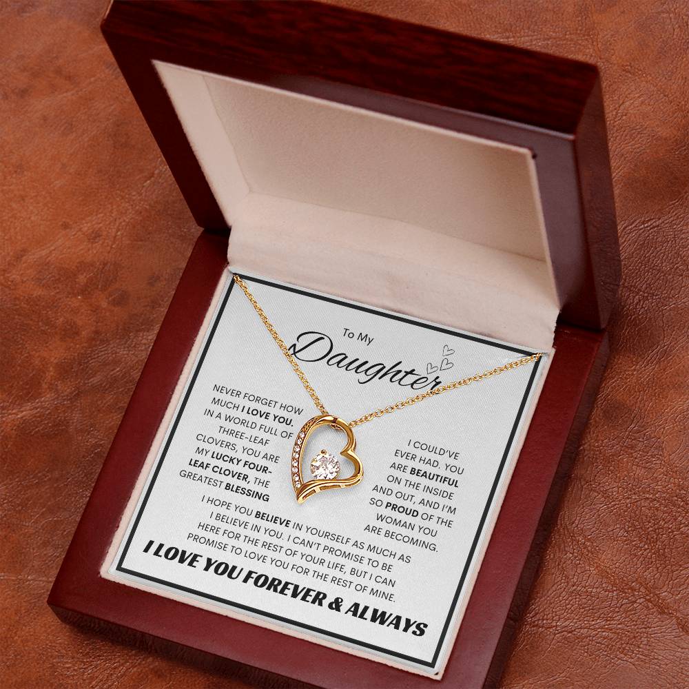 To My Daughter l Forever Love Necklace