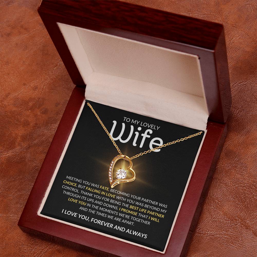 To My Lovely Wife - Forever Love Necklace