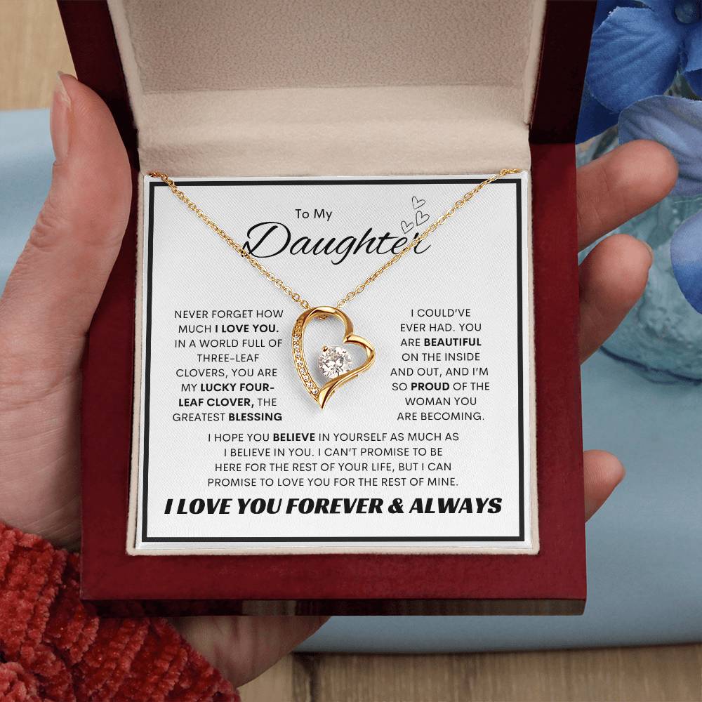 To My Daughter l Forever Love Necklace