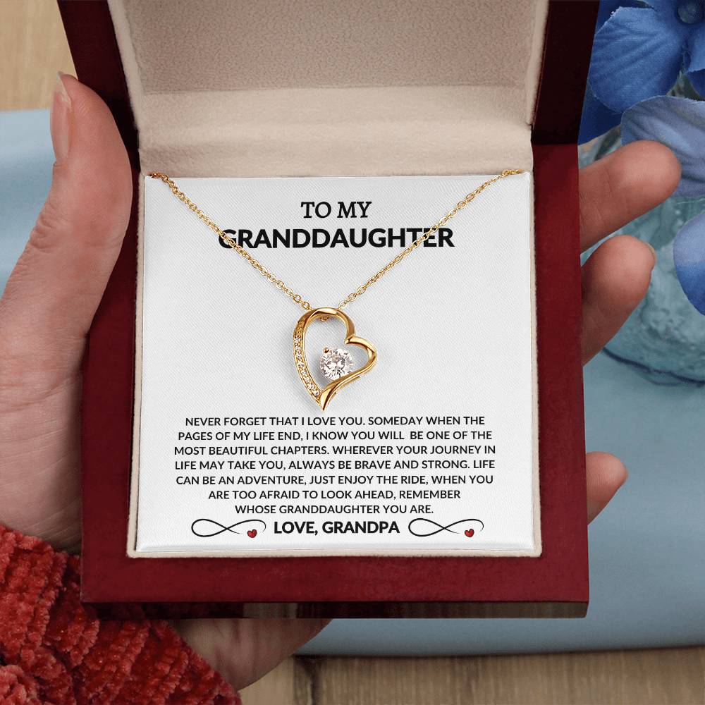 To My Beautiful Granddaughter - From Grandpa