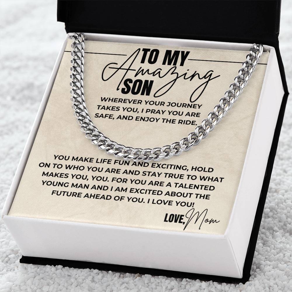 To My Amazing Son - Wherever Your Journey Takes You - From Mom