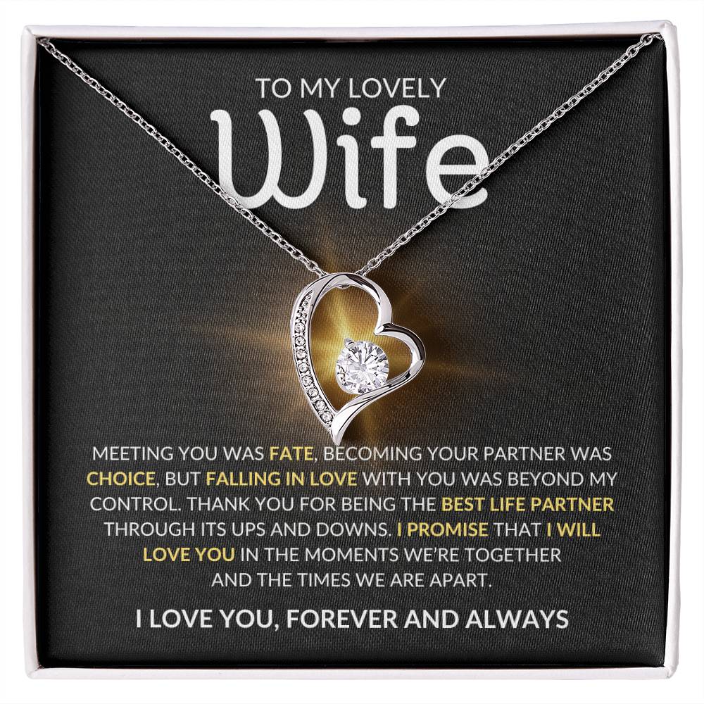 To My Lovely Wife - Forever Love Necklace