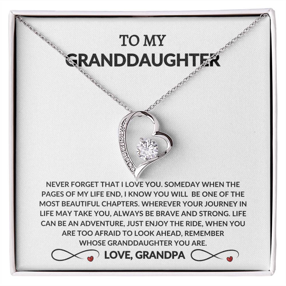 To My Beautiful Granddaughter - From Grandpa