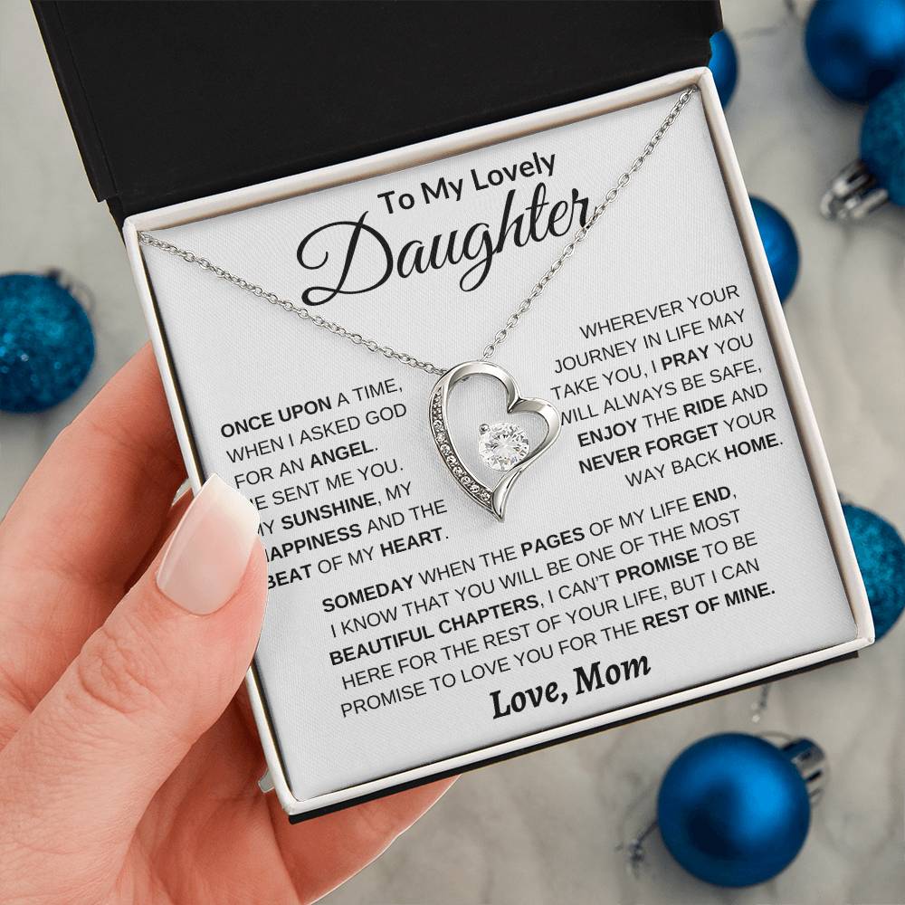 Beautiful Daughter Gift From Mom - Forever Love Necklace