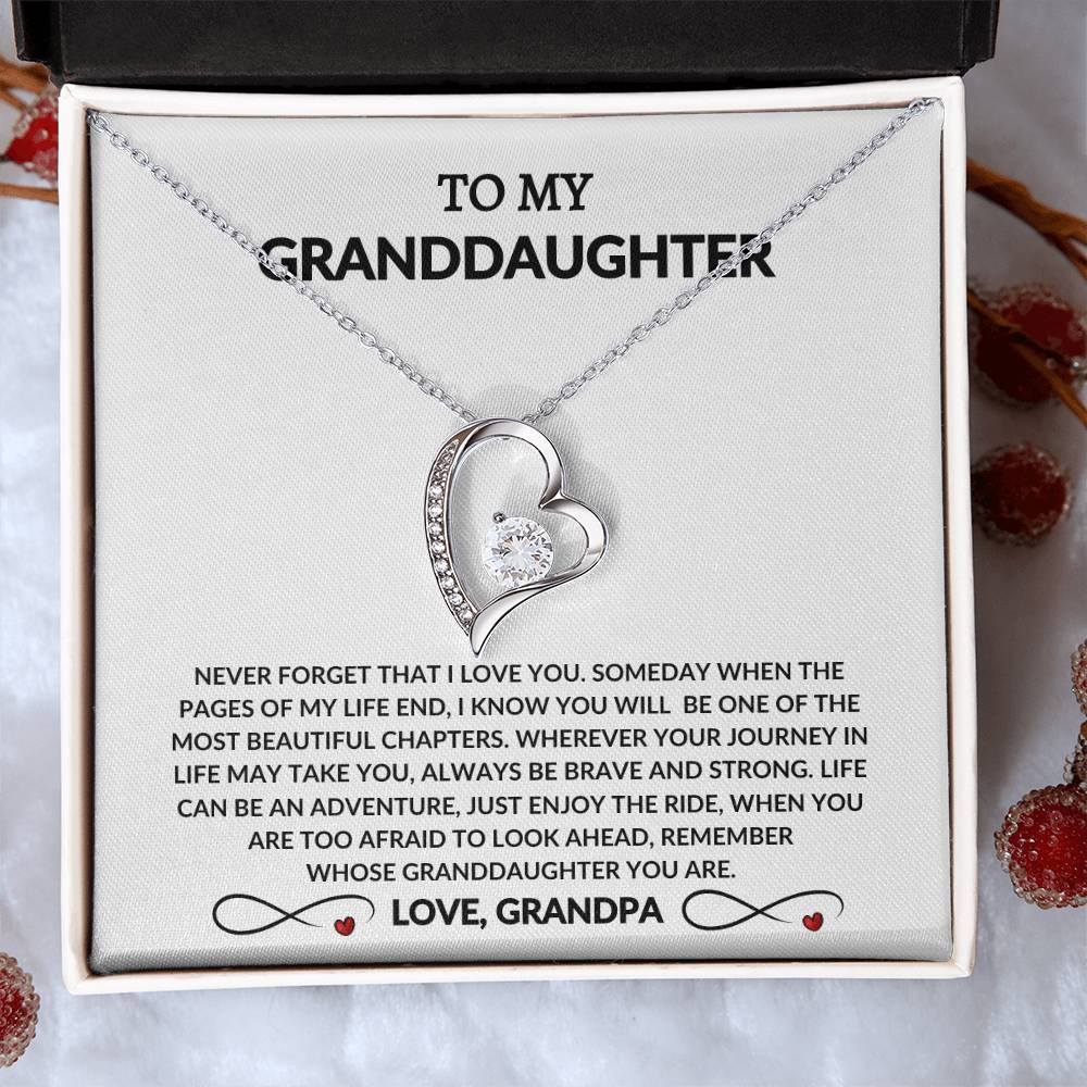 To My Beautiful Granddaughter - From Grandpa