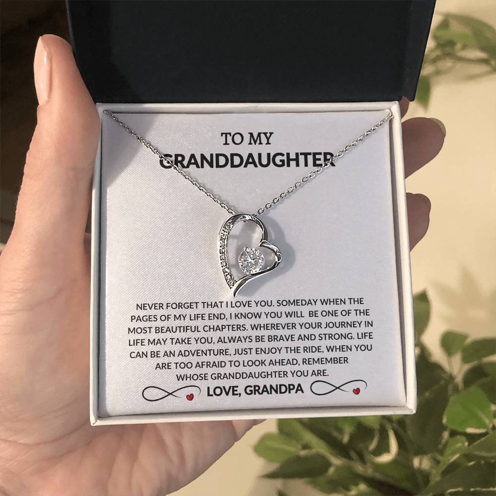 To My Beautiful Granddaughter - From Grandpa