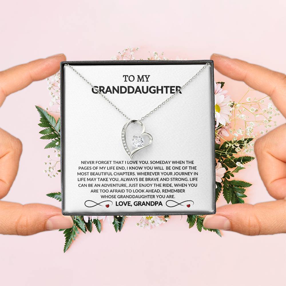 To My Beautiful Granddaughter - From Grandpa