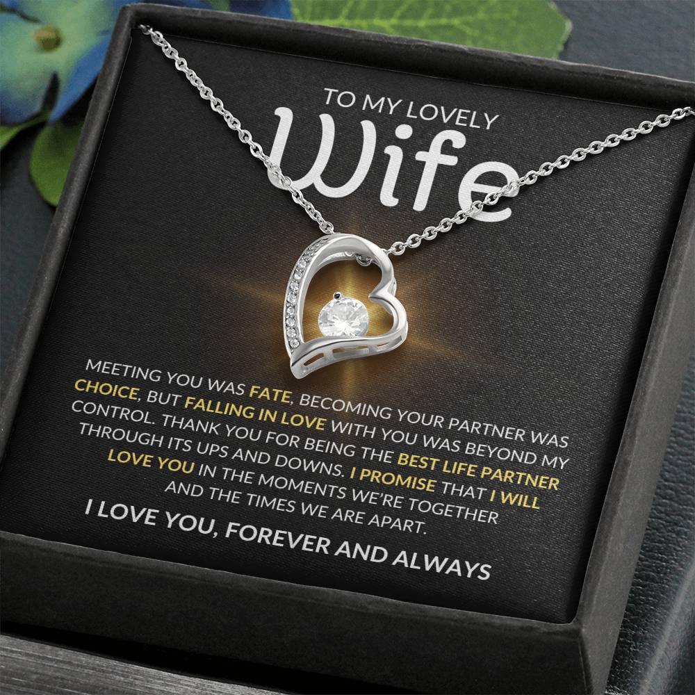 To My Lovely Wife - Forever Love Necklace