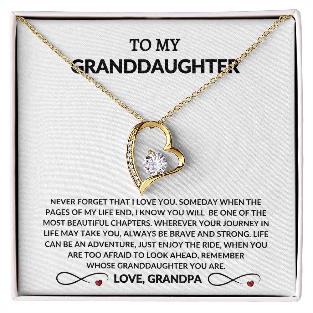 To My Beautiful Granddaughter - From Grandpa