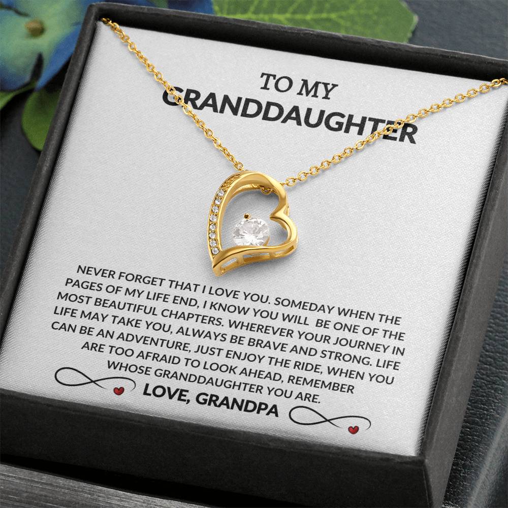 To My Beautiful Granddaughter - From Grandpa