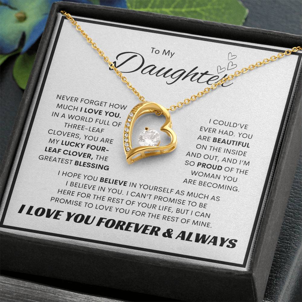 To My Daughter l Forever Love Necklace