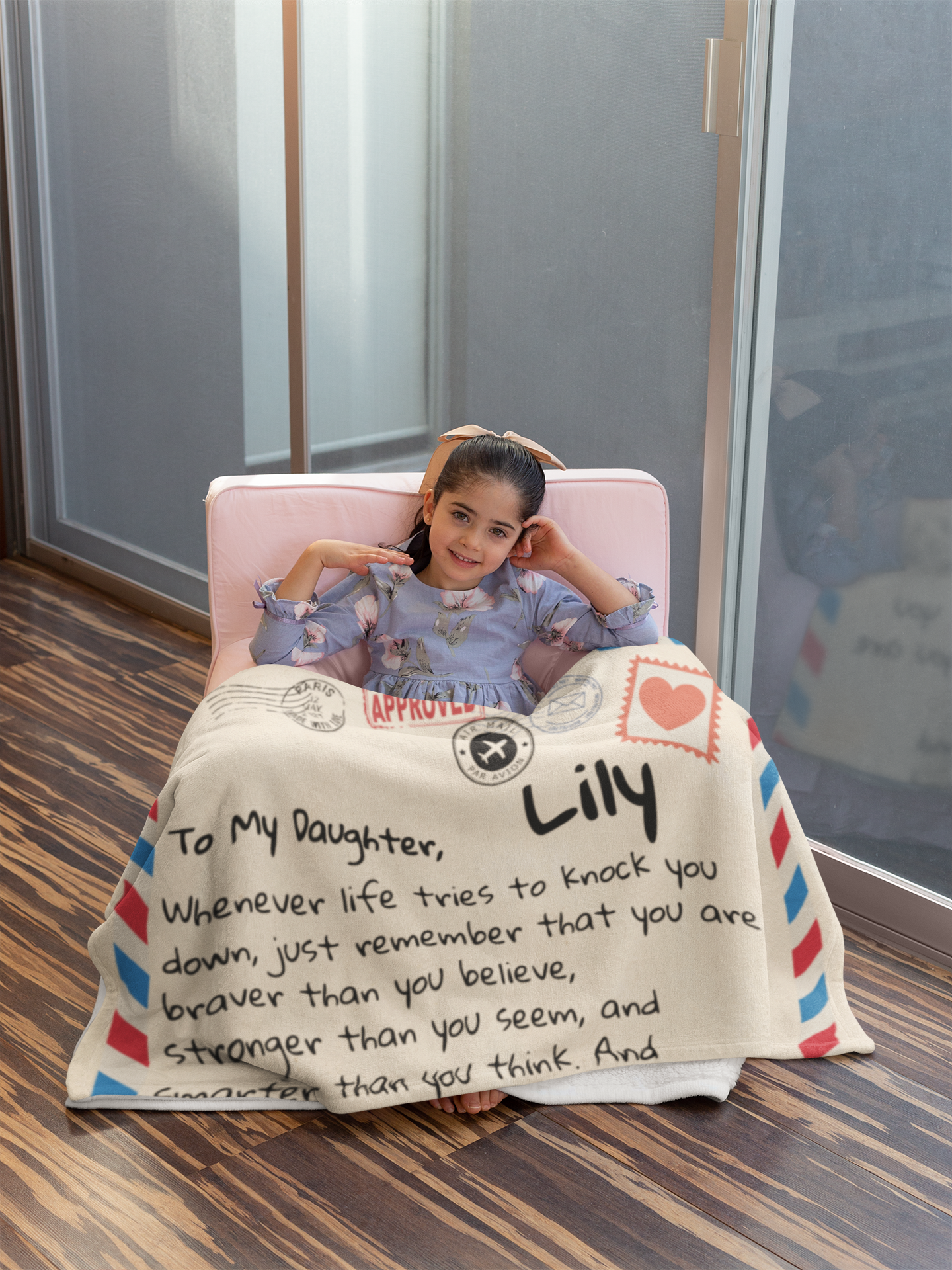 Personalized To My Daughter Blanket - Love Dad