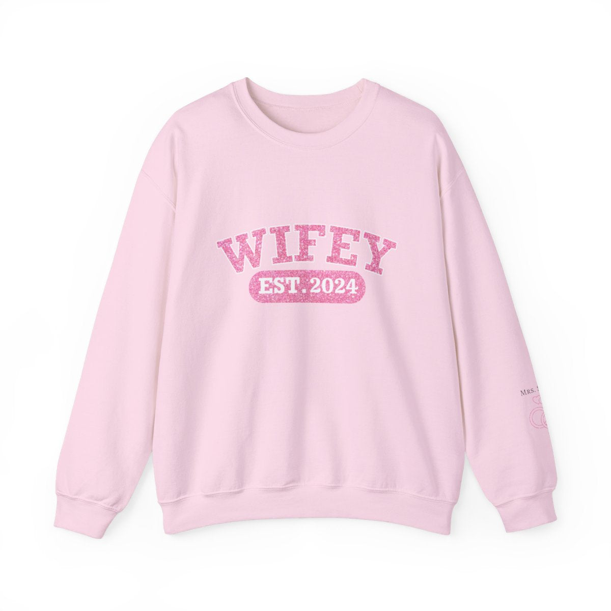 Personalized Wifey Crewneck Sweatshirt