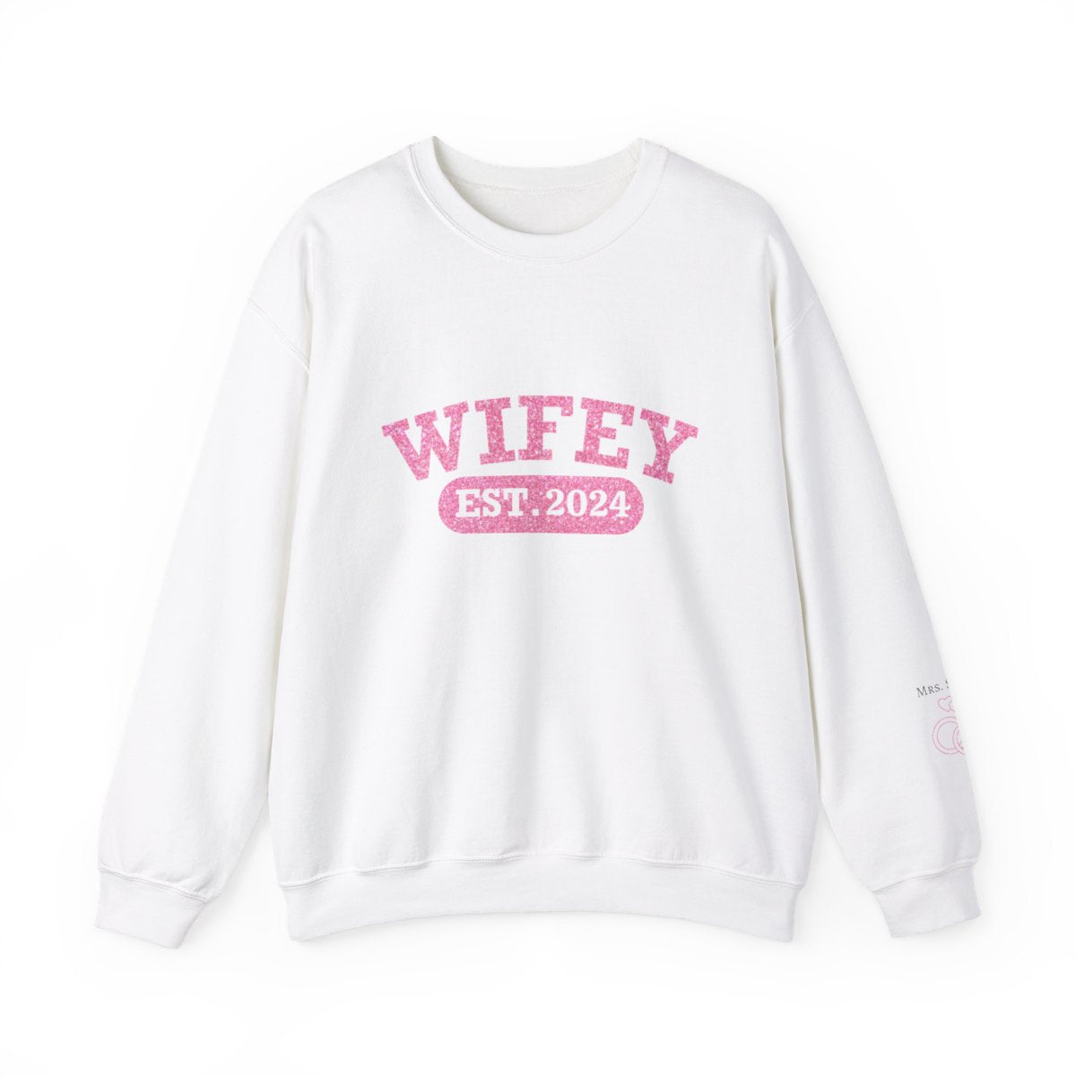 Personalized Wifey Crewneck Sweatshirt